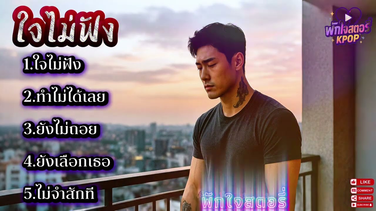 ใจไม่ฟัง💔💔 #เพลงอกหักเพราะๆ  #เพลงฟังสบาย #เพลงชิลๆ #kpop #kpopmusic