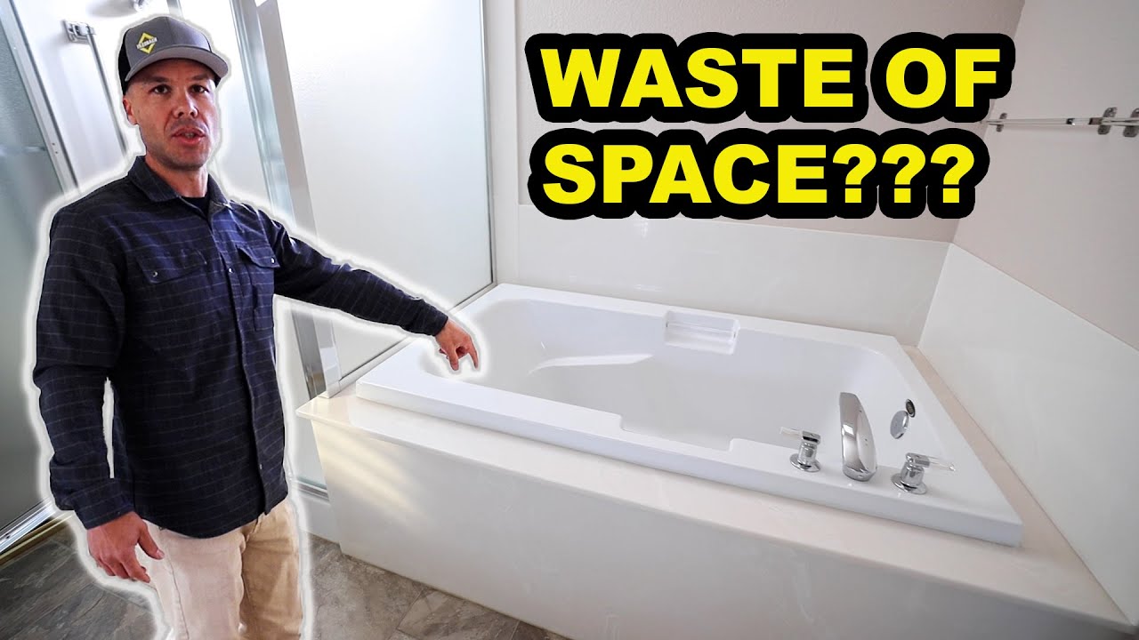 WE TOOK OUT THE JACUZZI TUB TO MAKE LARGE SHOWER --- THE RESULTS ARE  STUNNING!!! - YouTube