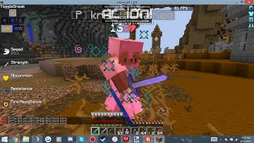 Hacker on AliACraft KitPvP.