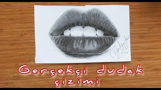 Kara Kalem Dudak Çizimi