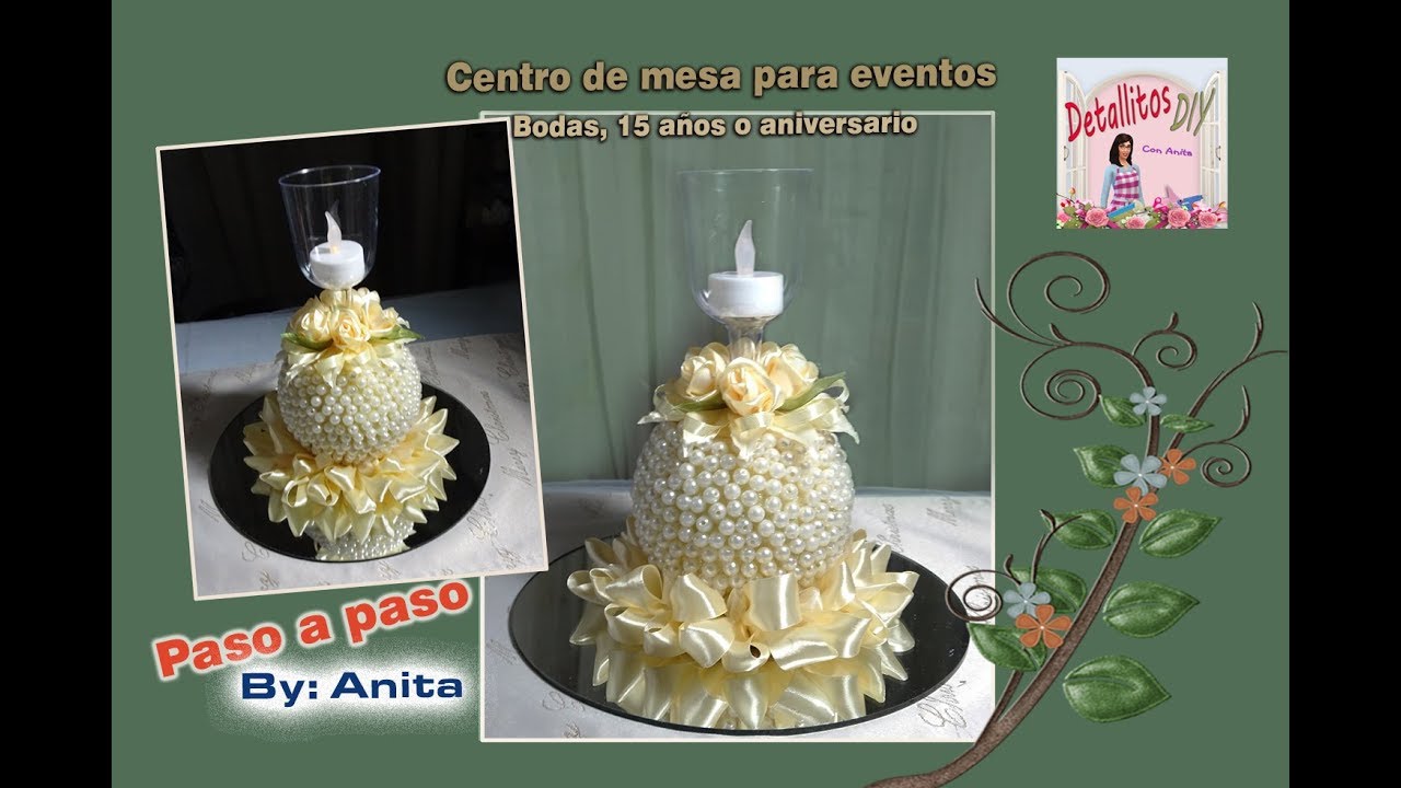Centro de mesa para eventos especiales (Bodas, 15 años, Aniversario..)