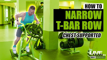 How To Do A WIDE GRIP CHEST SUPPORTED T-BAR ROW | Exercise Demonstration Video and Guide