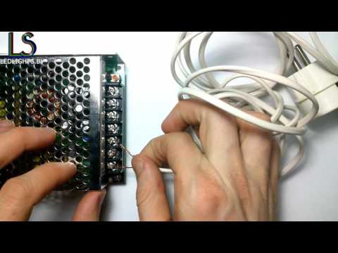 Подключение Блока Питания 12 Вольт 100 Ватт К Светодиодной Ленте Подключение Блока Питания 12 Вольт 100 Ватт К Светодиодной Ленте