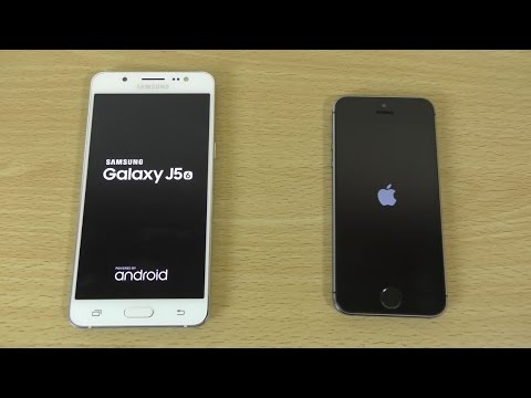 Samsung Galaxy J5 2016 vs iPhone 5S - Speed \u0026 Camera Test!