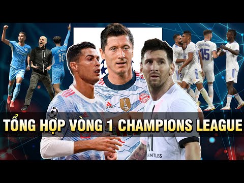 TỔNG HỢP VÒNG 1 CHAMPIONS LEAGUE: RONALDO MESSI CÙNG BUỒN – BAYERN, MAN CITY, REAL QUÁ ĐỈNH