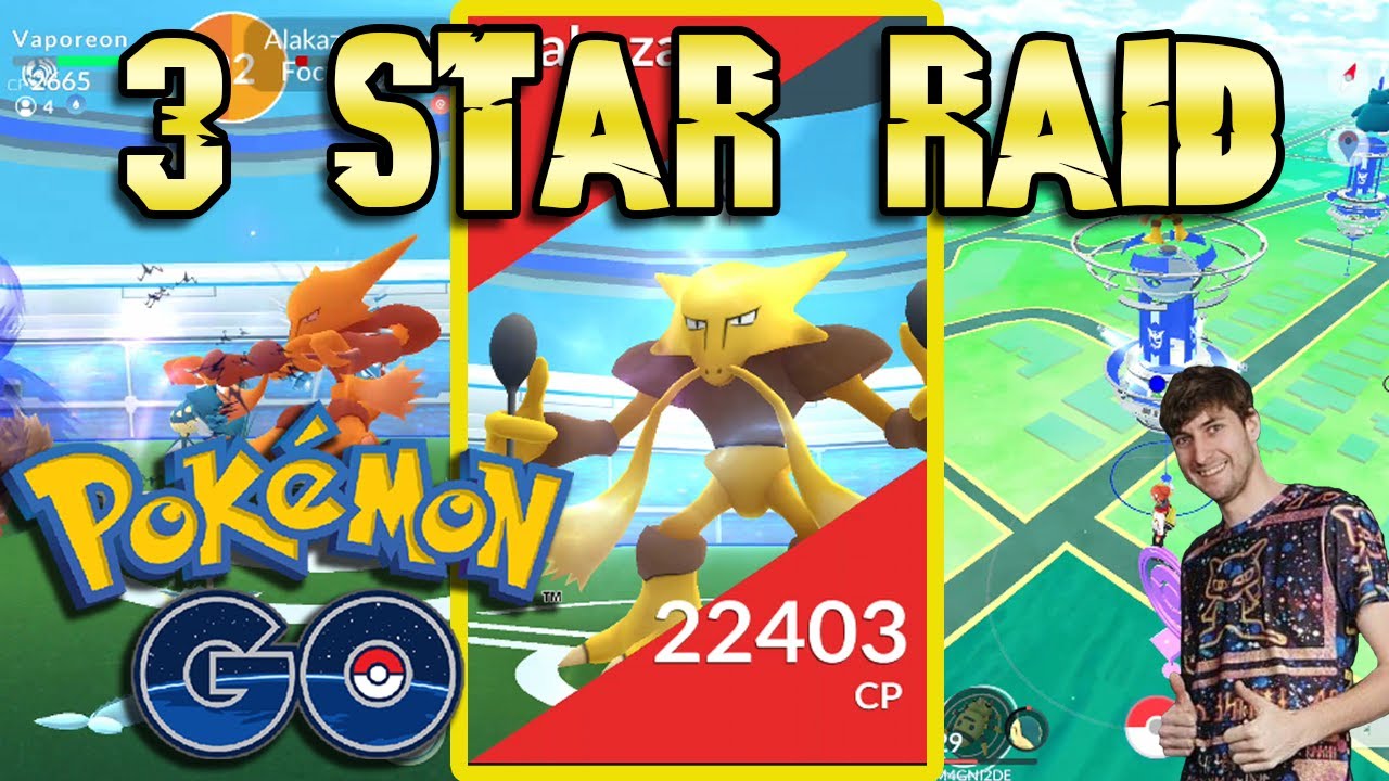 three star raid pokemon go