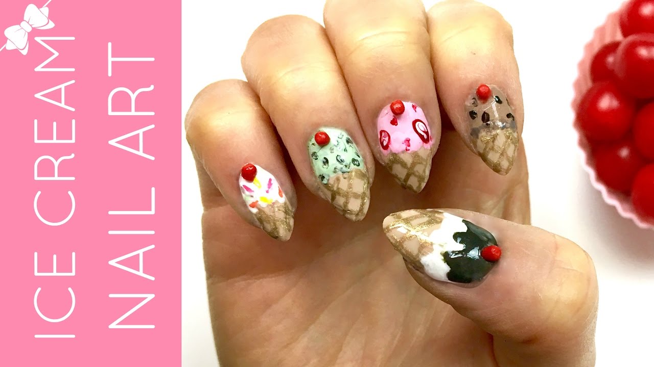 7. Ice Cream Nail Art for Kids - wide 2