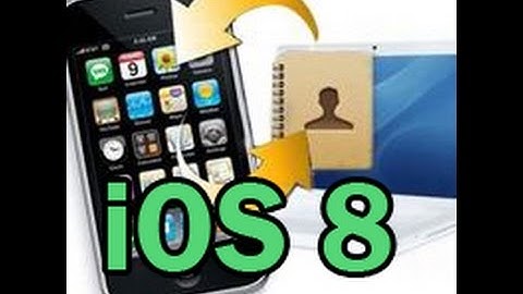Contacts lost after update to iOS 8? How to Restore Contacts from iPhone 5S/5C/5/4S on iOS 8