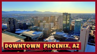 PHOENIX, ARIZONA Drone Video (Phoenix Suns Stadium + Diamondbacks Chase Field)