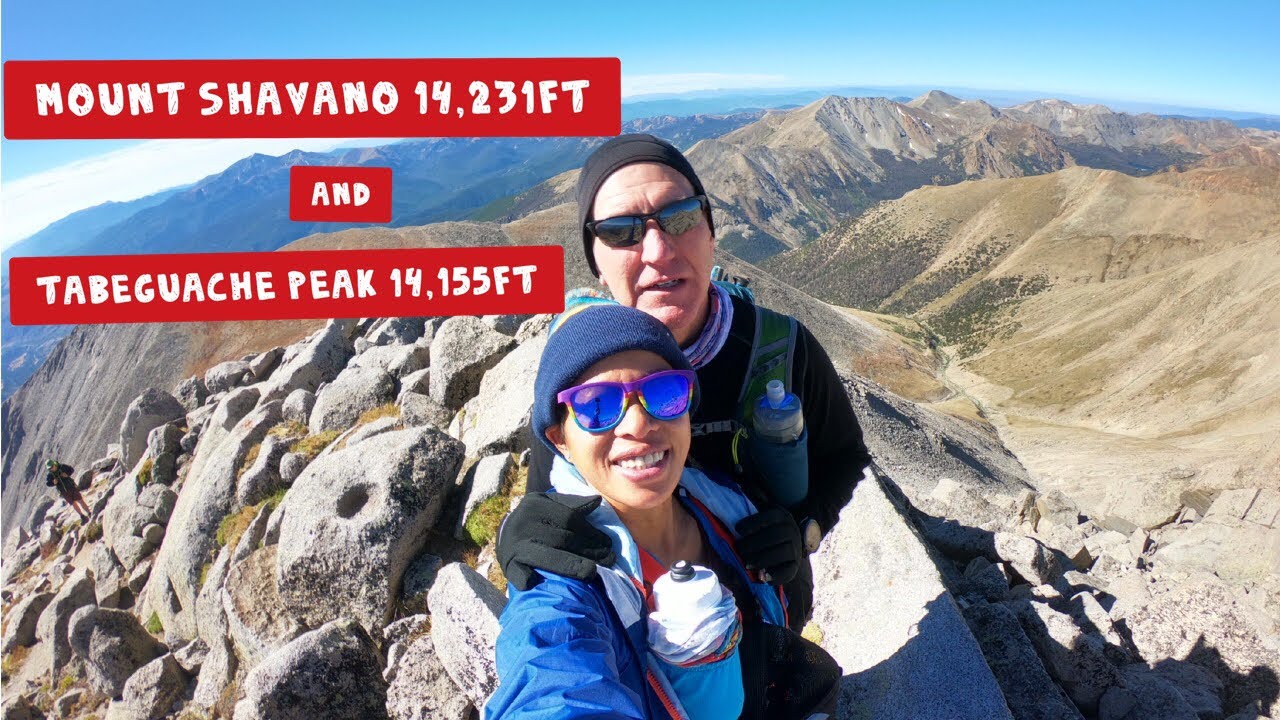 Colorado 14ers, Mount Shavano and Tabeguache Peak in Summer Time
