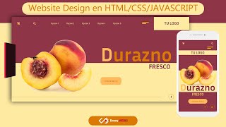Website Design Fruit Product Responsive | Con HTML CSS y JAVASCRIPT