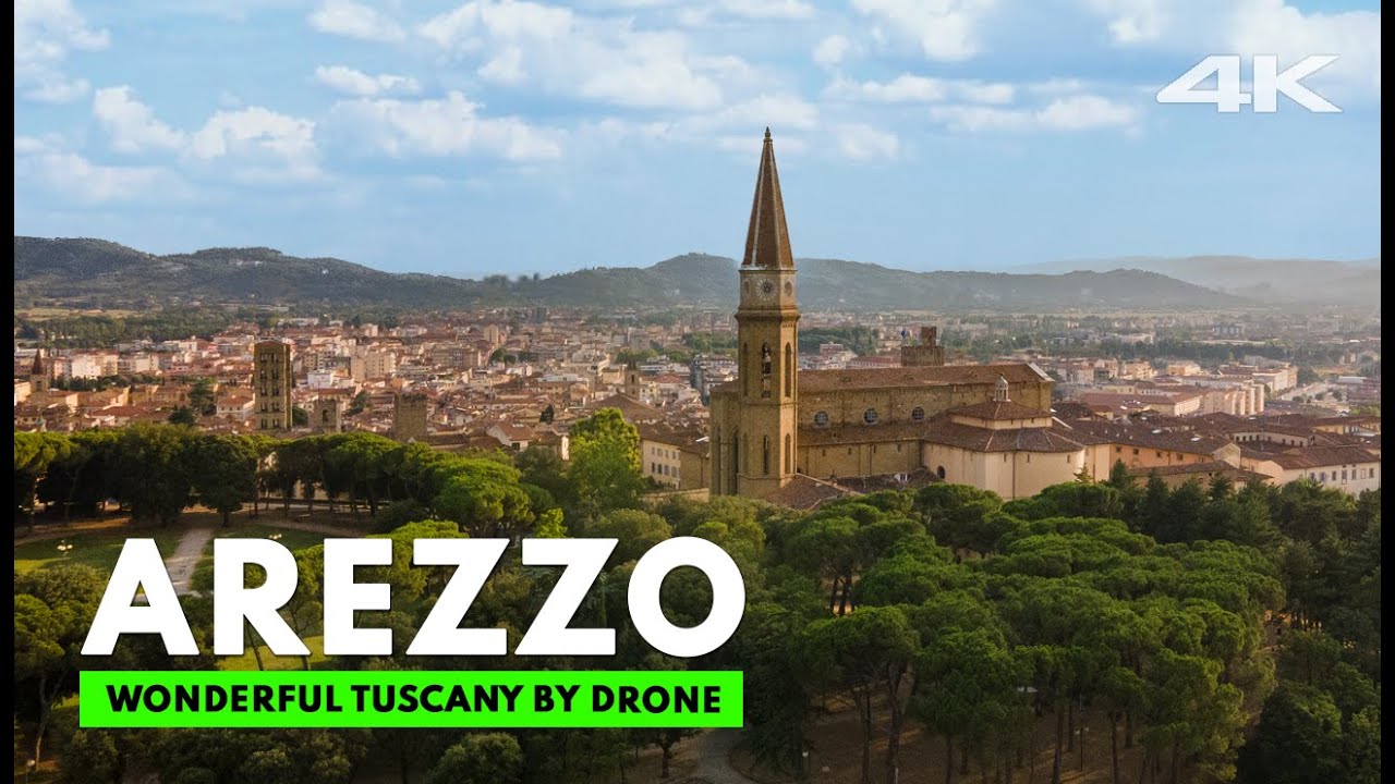 AREZZO awesome Tuscany by drone 4K, Wonderful Italy from above 😎