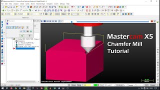MasterCam X5 || Chamfer Mill Toolpath