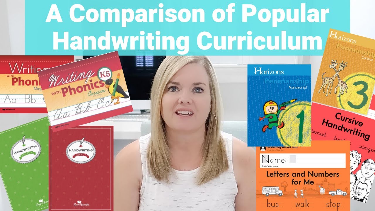 Homeschool curriculum choices comparing popular handwriting
