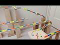 Marble Run Race ☆ HABA Slope + Cuboro + Bornelund Quadrilla + Transparent pipe