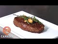 Cooking a perfect medium rare steak in 15 minutes  masterchef canada  masterchef world