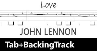 John Lennon - Love / Guitar Tab+BackingTrack