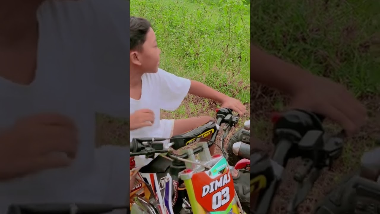 Dimas ngetrail pake nalpot baru, ayah nge atv oleng 