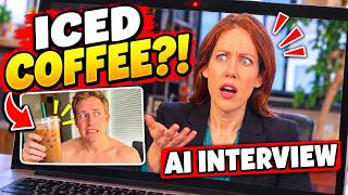 I brought an iced coffee to an AI interview!