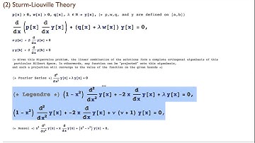 Sturm-Liouville Theory Explained