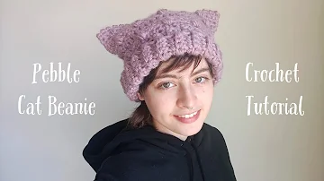 Chunky Pebble Cat Beanie Crochet Tutorial