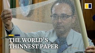 World’s thinnest paper, Japanese washi is finding a new use in museum preservation