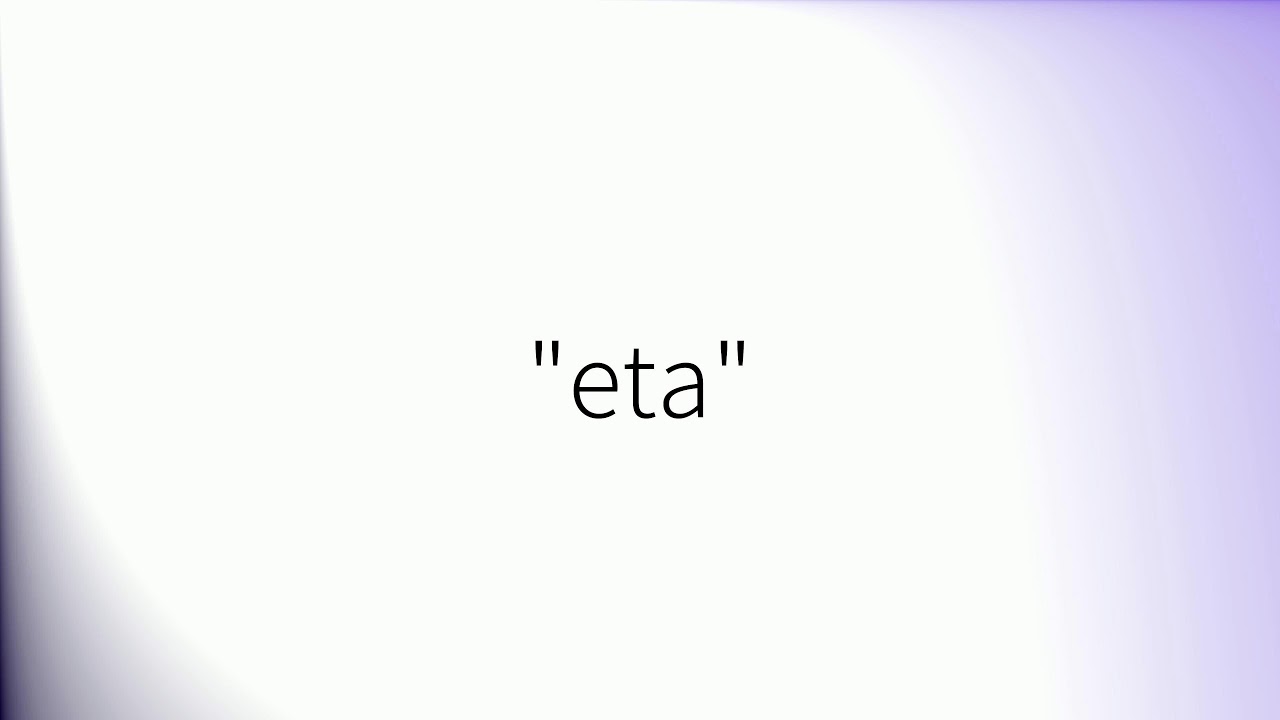 Como pronunciar 'Eta' en español YouTube