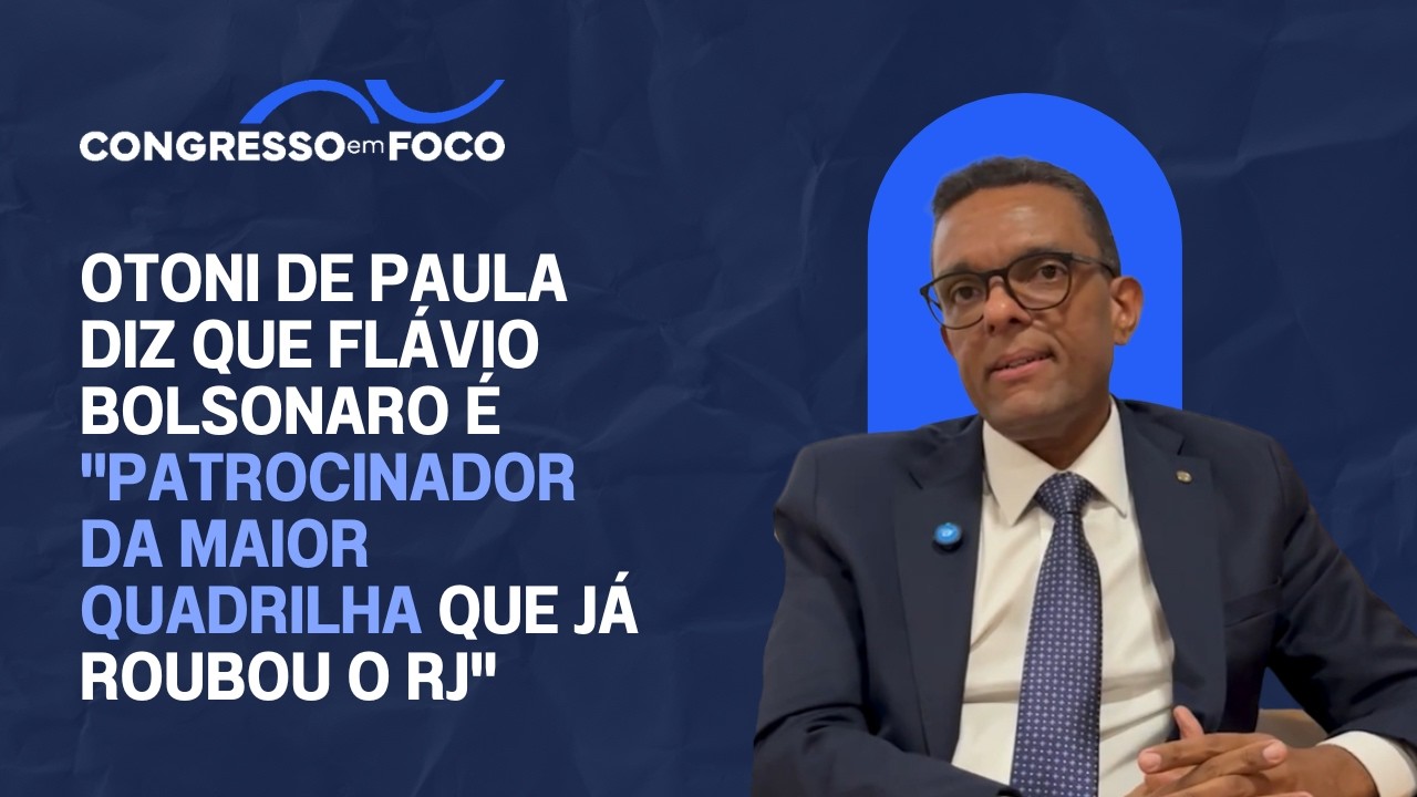 Otoni de Paula diz que Flávio Bolsonaro é "patrocinador da maior quadrilha que já roubou o RJ" Otoni de Paula diz que Flávio Bolsonaro é "patrocinador da maior quadrilha que já roubou o RJ"