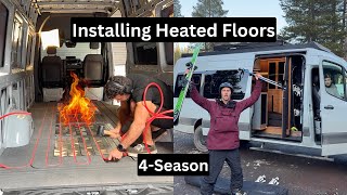 FREE VanLife Course | Installing Radiant Heated Floors | 4 Season Camper