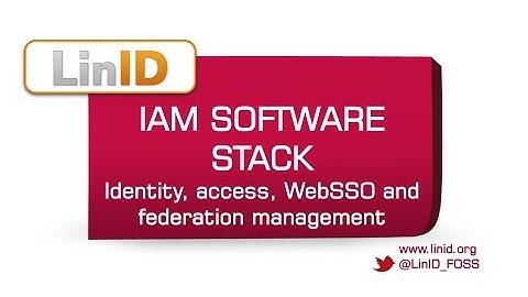 LinID, Open Source IAM stack