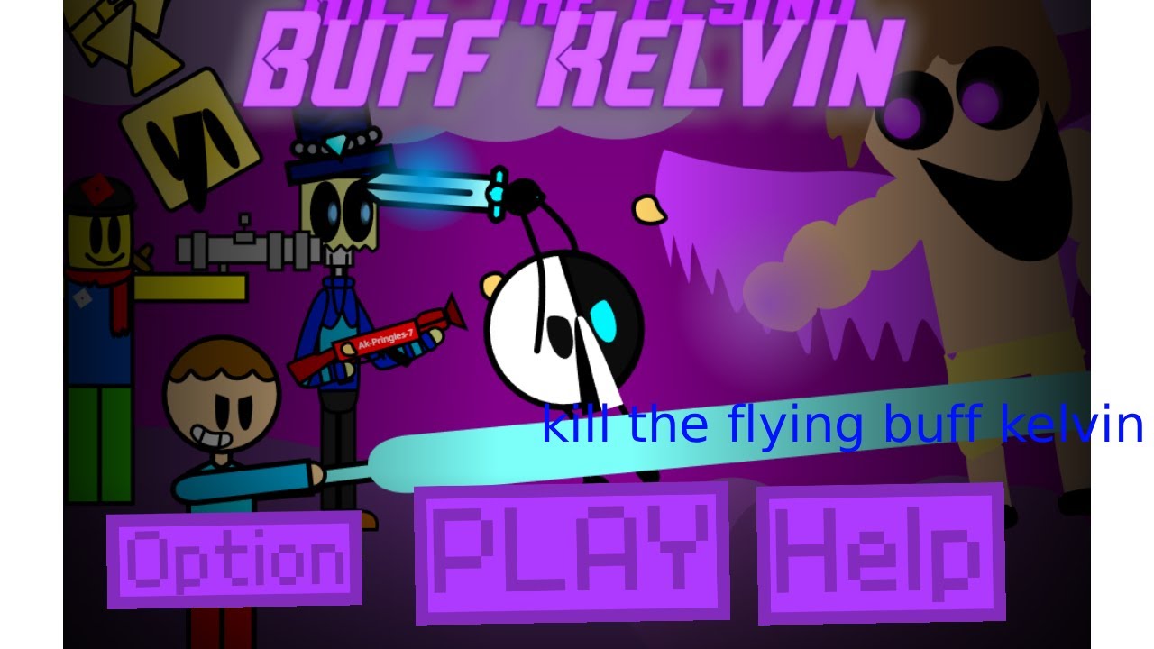 I'M IN THE GAME!!!!! I kill the flying buff kelvin (Scratch adventure game)