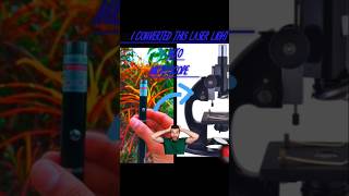 How  make a microscope 🔬   using laser light. 🤔#shorts #viral