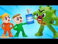 Bad Germs, Go Away! | Healthy Habits Song | WOA Luka Nursery Rhymes &amp; Kids Songs