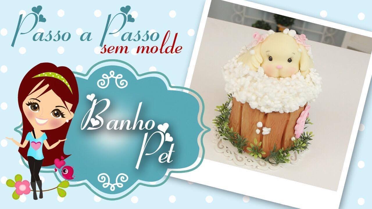 Pote de Biscuit - Cachorro na Tina - Passo a Passo - Bia Cravol - DIY