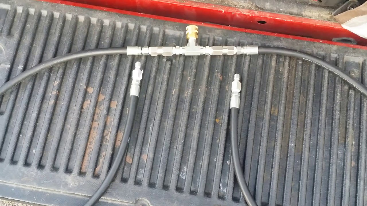 Siamese kit. How to connect 2 smaller power washers to get more flow