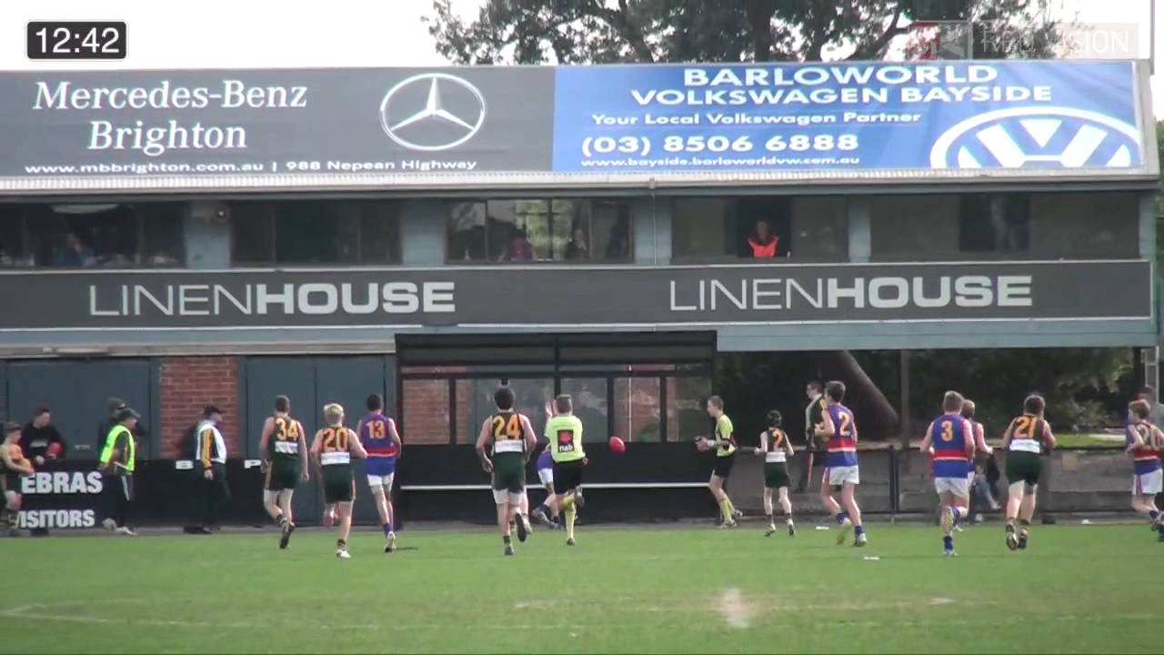 SMJFL 2014 Under 13 Div 2 Hampton Rovers V St Pauls McKinnon JFC - YouTube