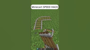 Minecart SPEED HACK #minecraft #minecrafthumor #minecraftshorts