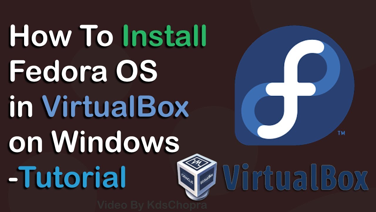 Fedora OS Install Tutorial in VirtualBox on Windows - YouTube