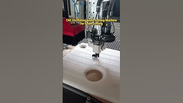 CNC Oscillating knife Cutting Machinefor Foam cutting  #machine#cncrouter #factory #cncmachine