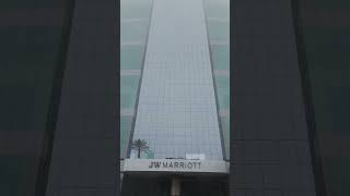 Marriott vanishing in thick Lima fog #travel #peru