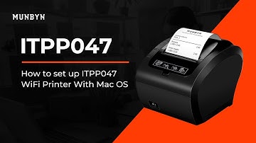 How to set up ITPP047 WiFi Printer With Mac OS