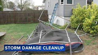 Residents clean up after severe storms roll through South Jersey