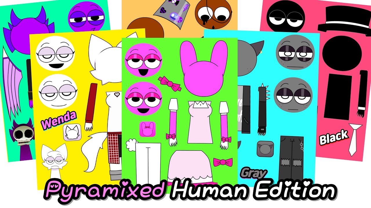 Sprunki pyramixed Human Edition 🍀 스프런키 피라믹스 휴먼 에디션 - YouTube