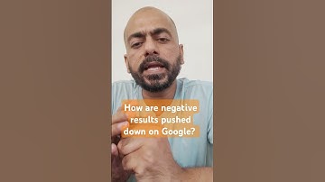 How does #orm work? How to push down negative links on Google?