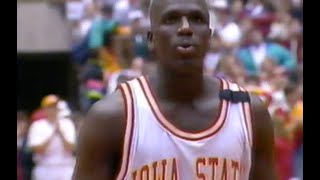 1993 | Iowa State beats #7 Kansas | NCAA Basketball | Hilton Magic