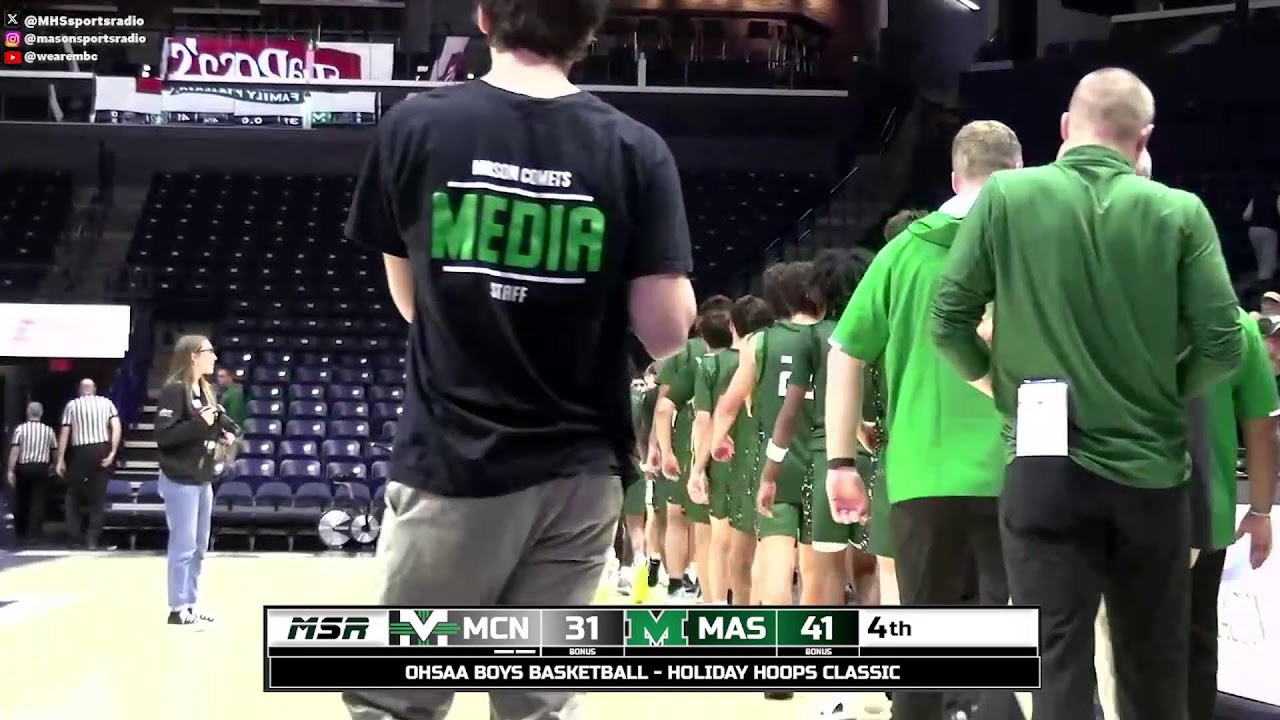 Mason vs McNicholas - OHSAA Boys Basketball  - Holiday Hoops Classic - Mason Sports Radio