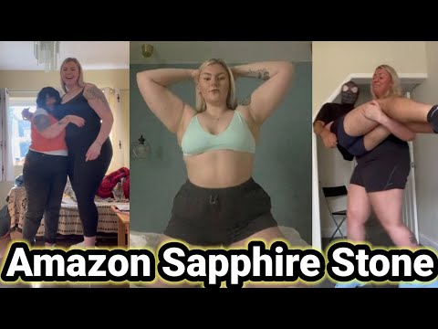 Tall Amazon Sapphire Stone | tall amazon model | tall woman short man