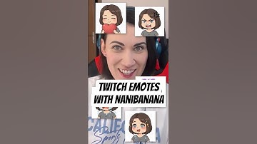 I Made My Own Twitch Emotes in Minutes with NanoBanana 🎮✨ #TwitchEmotes #AIart #NanoBanana #chibiart