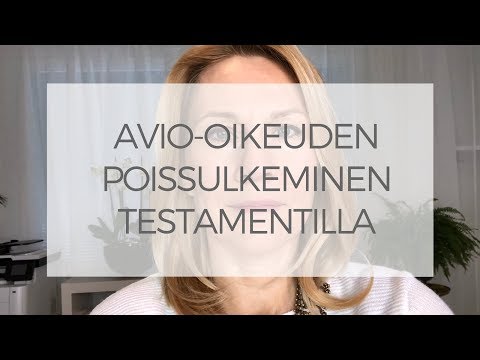 Video: Onko vuokratulo avioomaisuutta?