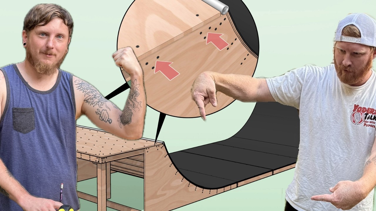 BUILDING A HALF PIPE LIVE! | DIY Skateboard Ramp Build